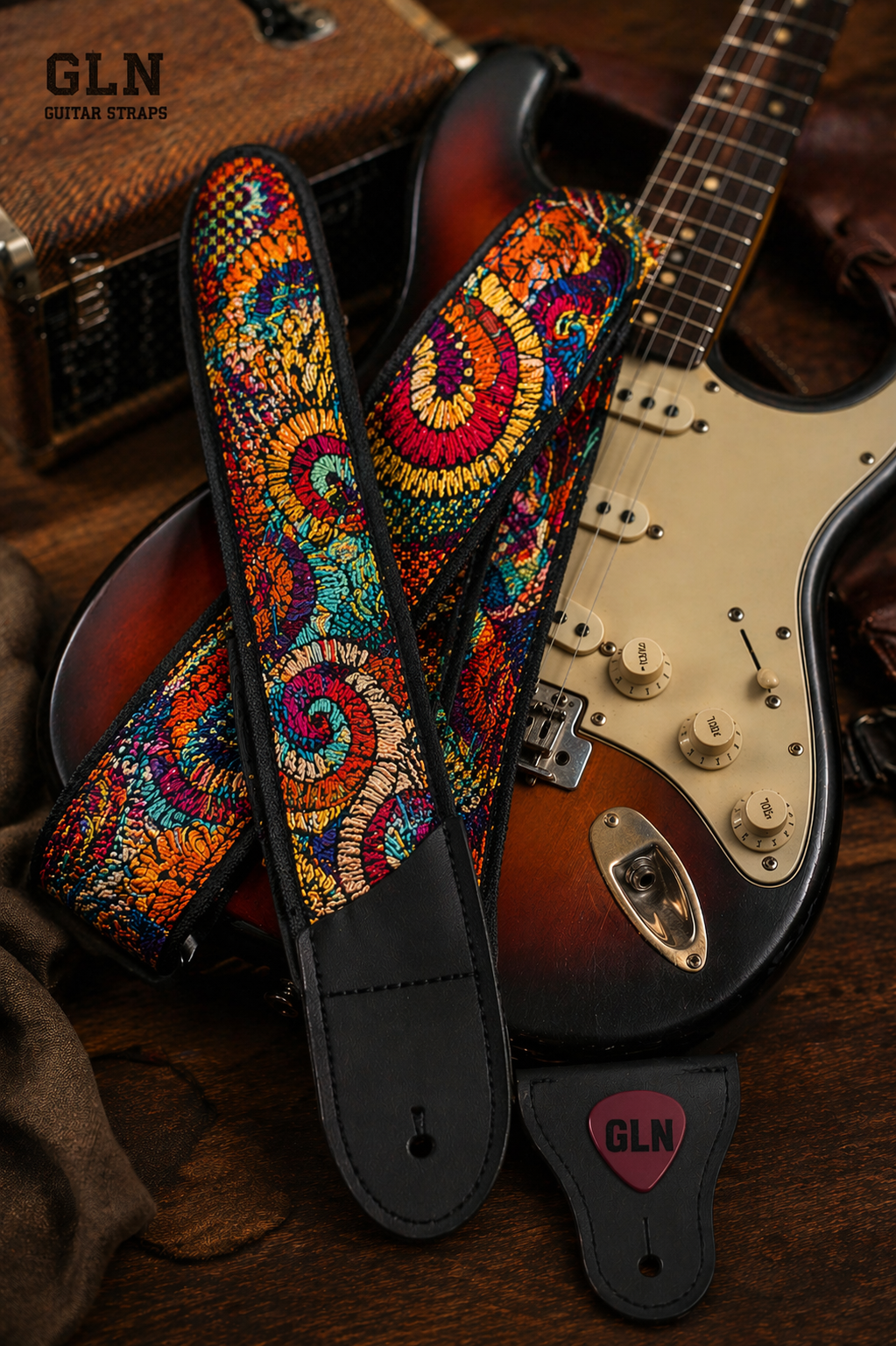 Modern Desen Gitar Askısı